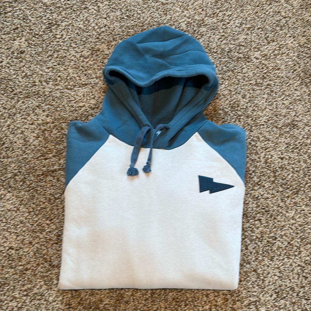 Hurley Men’s Large Cream/Blueish-green Hoodie